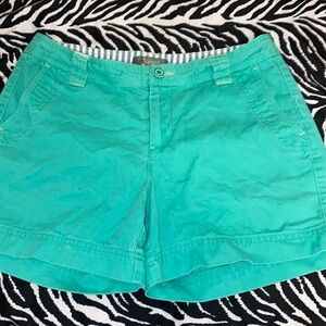 Cute summer shorts color green